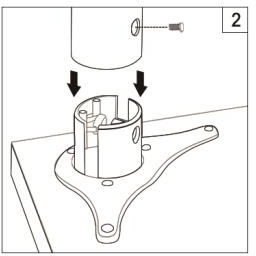 Tischbeine-Rohr-Adapter